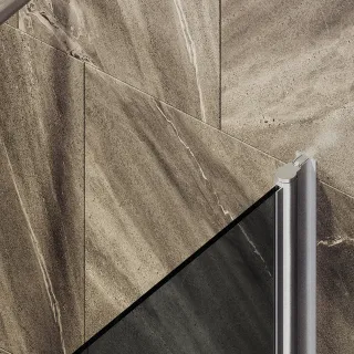 Шторка на ванну MaybahGlass MGV-623-5 80см хром матовый